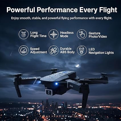E88 Foldable Drone with Dual Camera