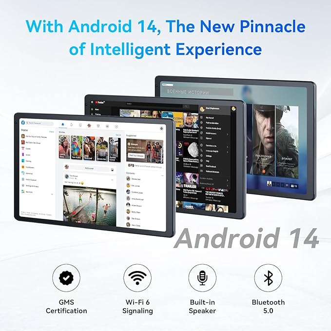 OC101 Android 13 Tablet, 8GB RAM 128GB ROM, 10.1 inch IPS HD Display A55