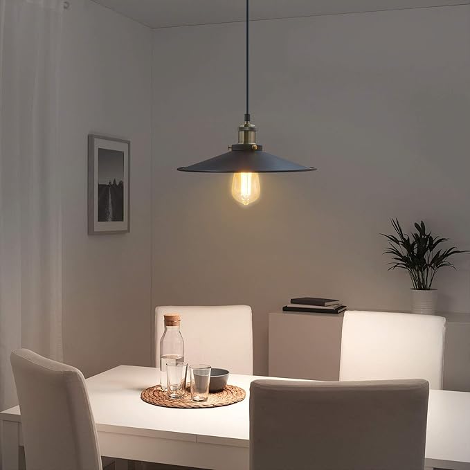 Enuotek Black Industrial Pendant Light – Adjustable Height (1 Pack)