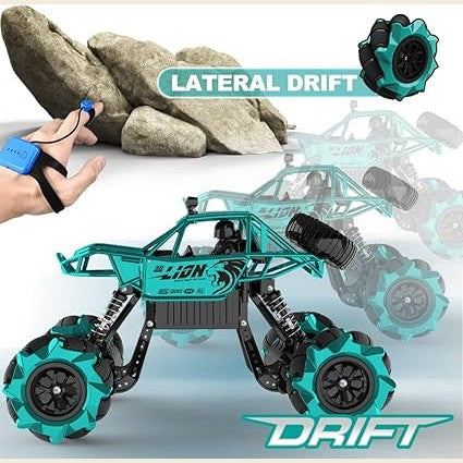 4DRC RC Car,Alloy Drift RC Car for Kids,360° Rotating 4WD 2.4Ghz Gesture Sensor Control Monster Truck for Kids