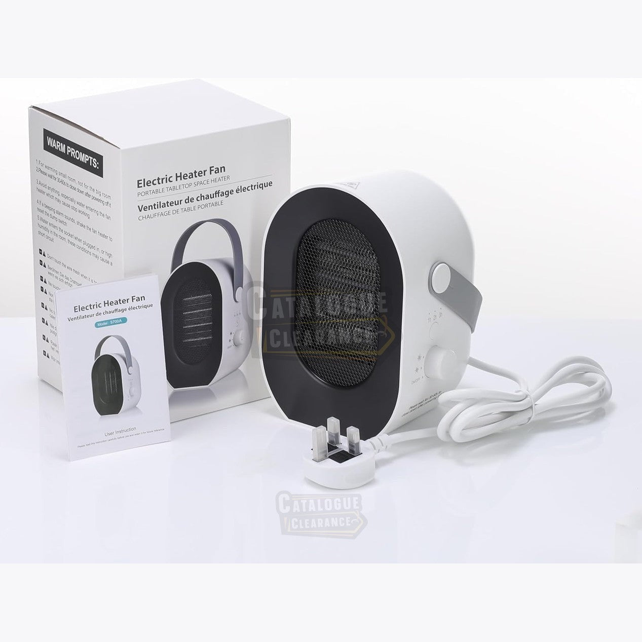 1200W/600W Portable Electric Fan Heater – Energy-Efficient & Safe