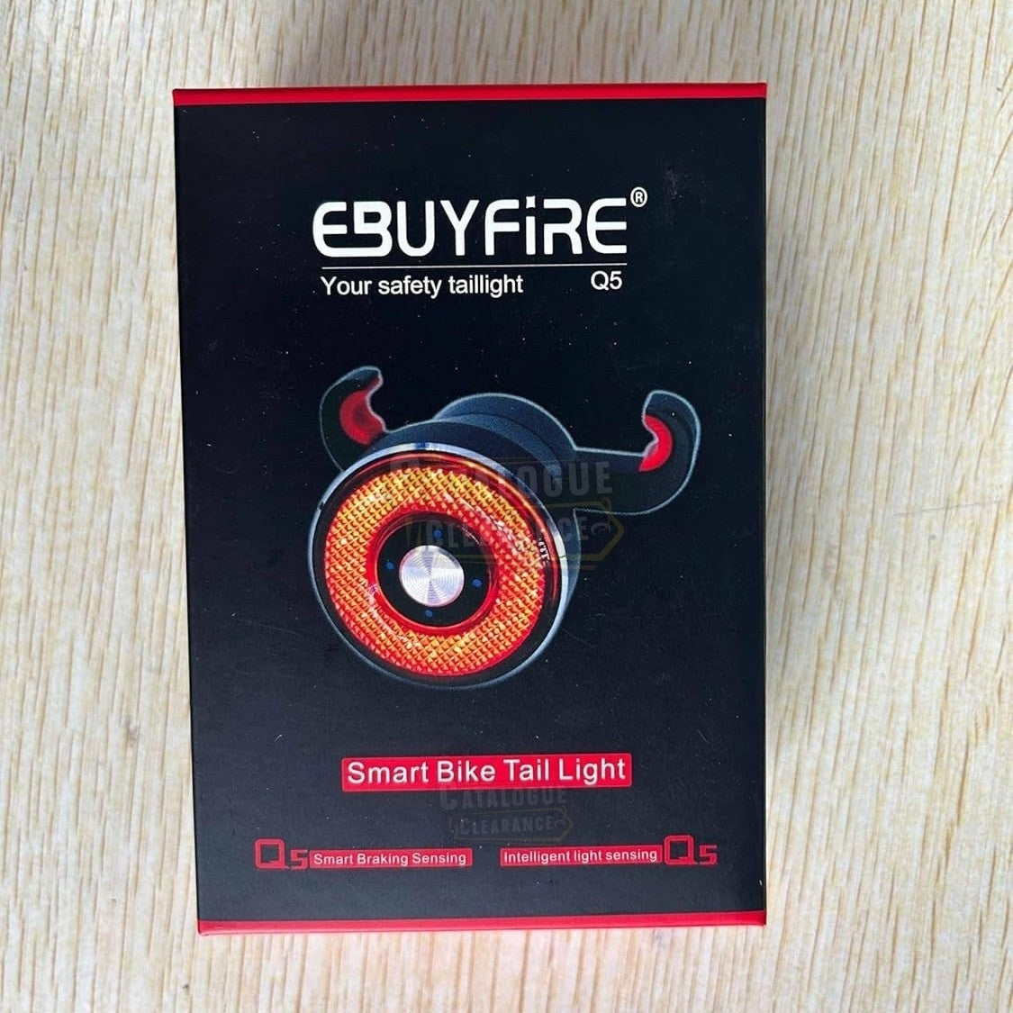 EBUYFIRE USB Rechargeable Smart Bike Tail Light with Brake Sensing, High-Intensity LED