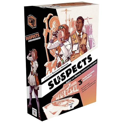 Suspects: Adele & Neville Investigative Reporters – Mystery Case Card Game | Studio H