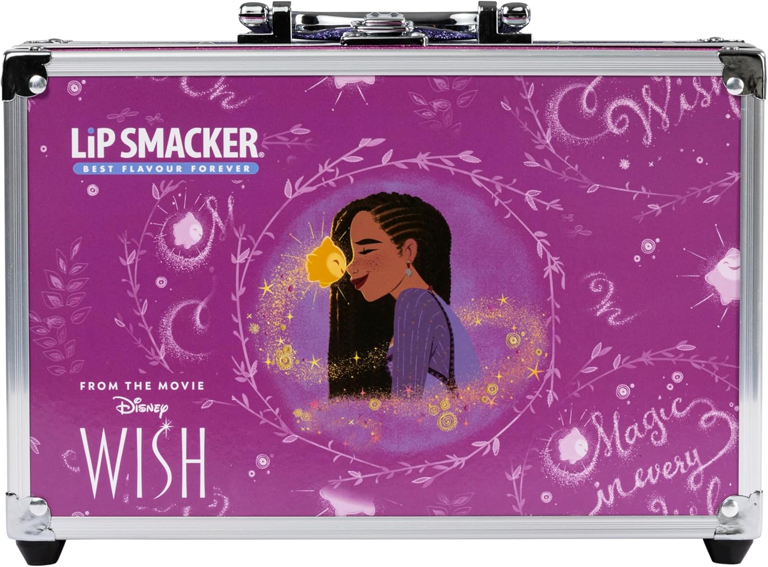 Lip Smacker Disney Wish Makeup Train Case – Kids Beauty Set with 50+ Pieces & Accessories