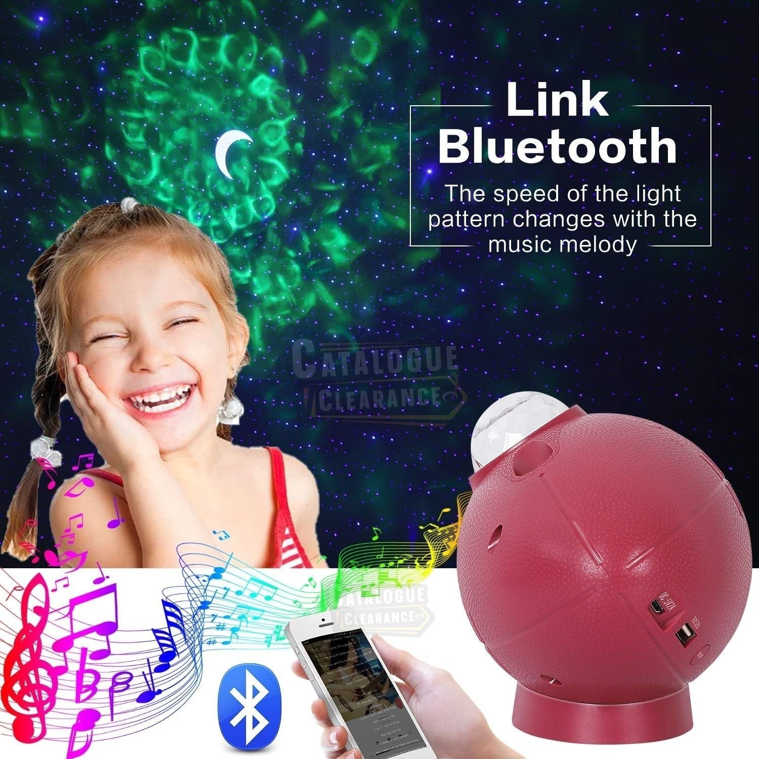 Star Light Galaxy Projector – 4-in-1 LED & Bluetooth Speaker