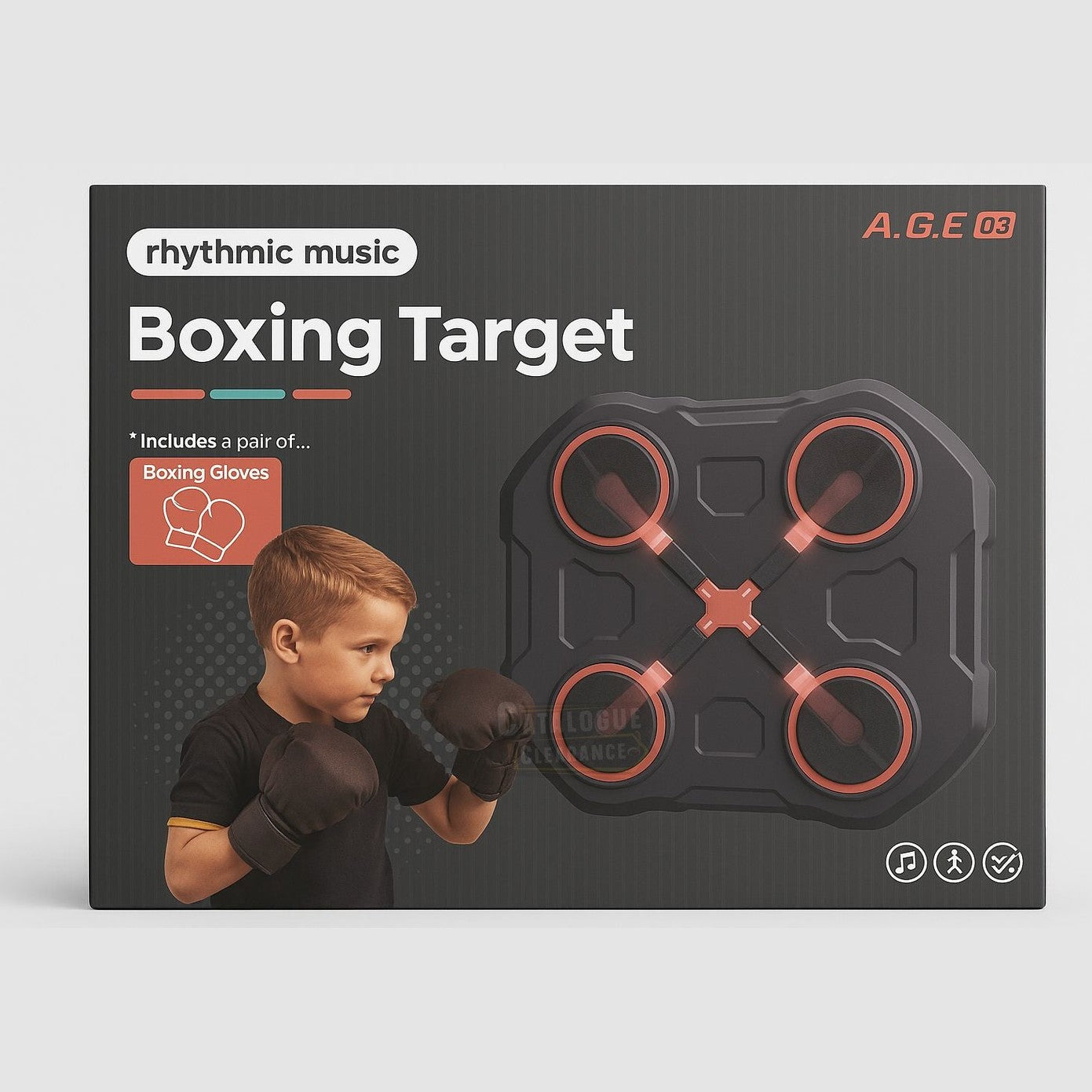 Rhythmic Music Boxing Target with Gloves
