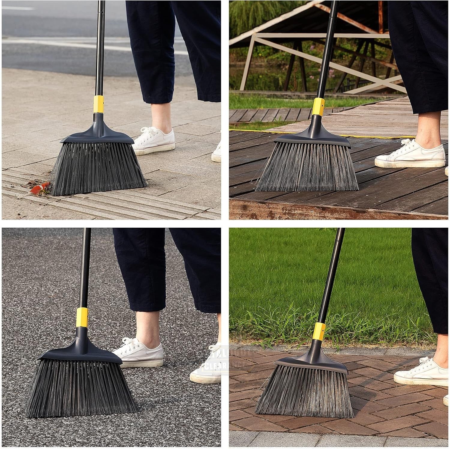 Yocada Heavy-Duty Commercial Broom for Outdoor & Indoor Use