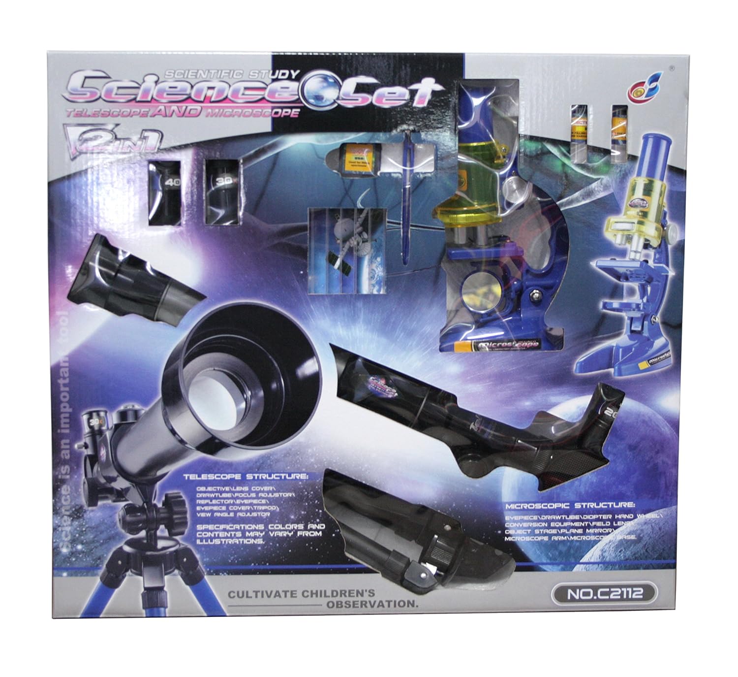 Microscope and Telescope Set, Multi Color