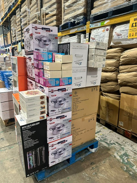 Mixed Bedding & Homeware Pallet – Duvets, Throws, Pillows & More (Bulk Job Lot Deal)