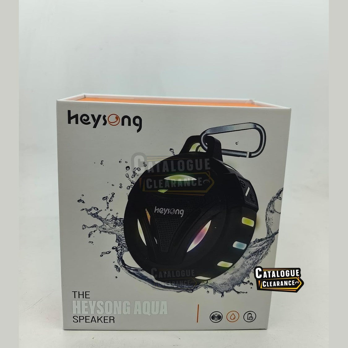 HEYSONG Waterproof Bluetooth Speaker | 36H Playtime, LED Lights, Deep Bass, IP67(Color may vary)