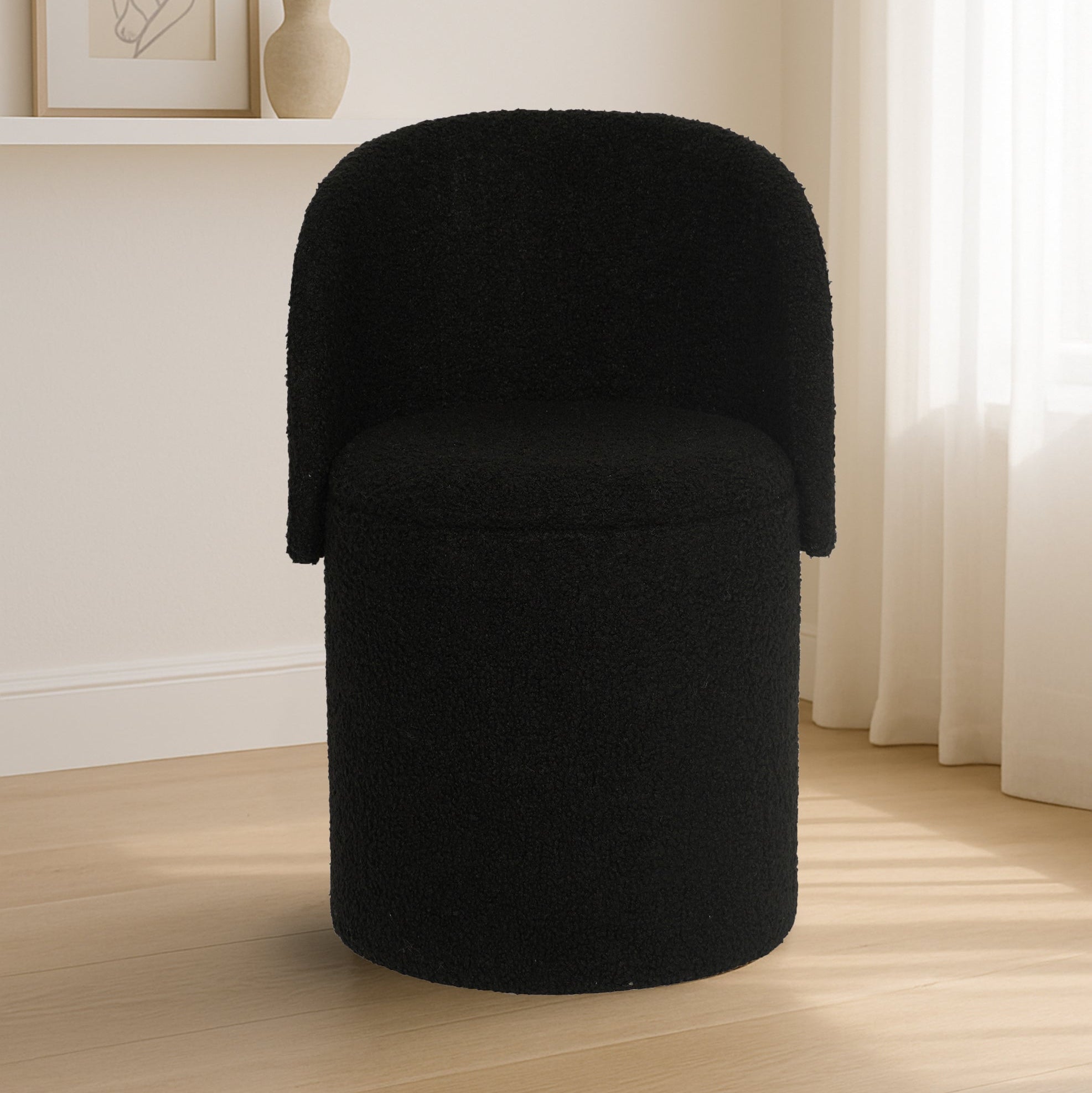 Reverie Maison Bouclé Ottoman Storage Box