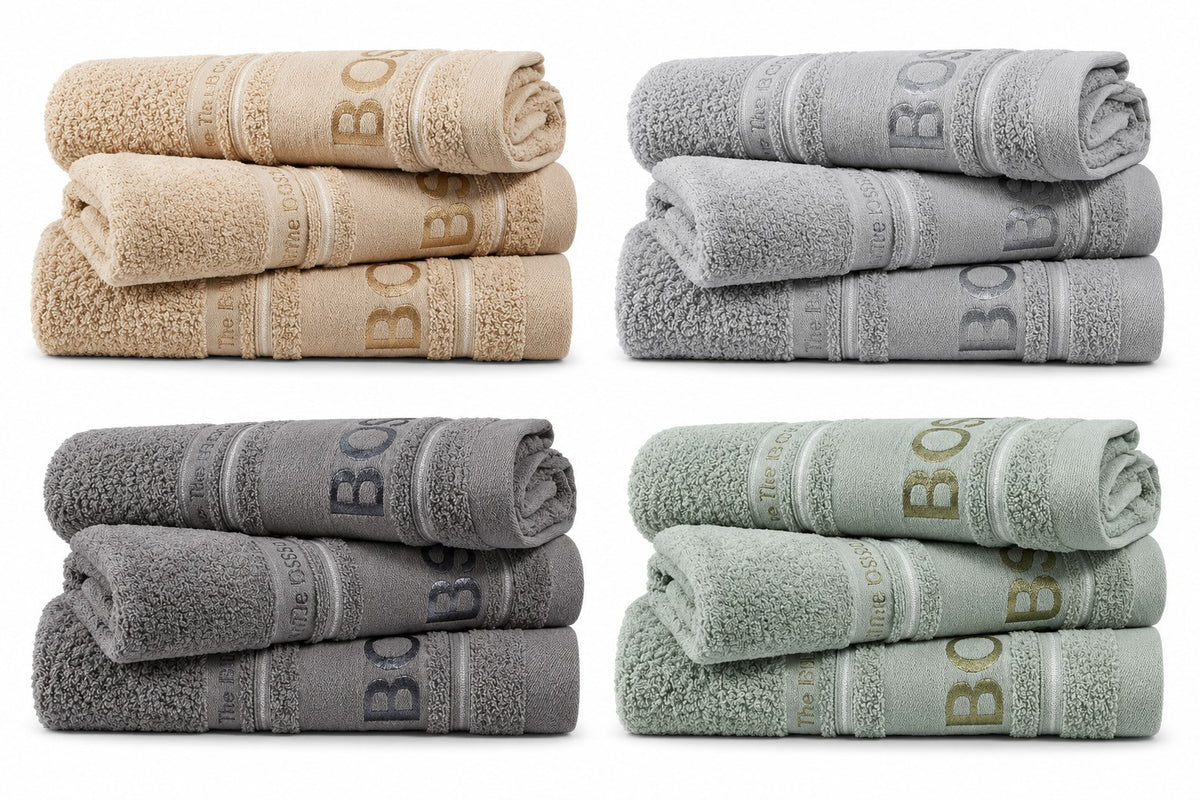 The BOSS Collection Luxury 100% Cotton Towels – Various Colours Available