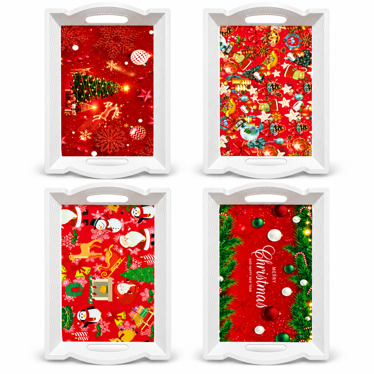 Christmas Serving Tray – Festive Designs | 4 Styles Available