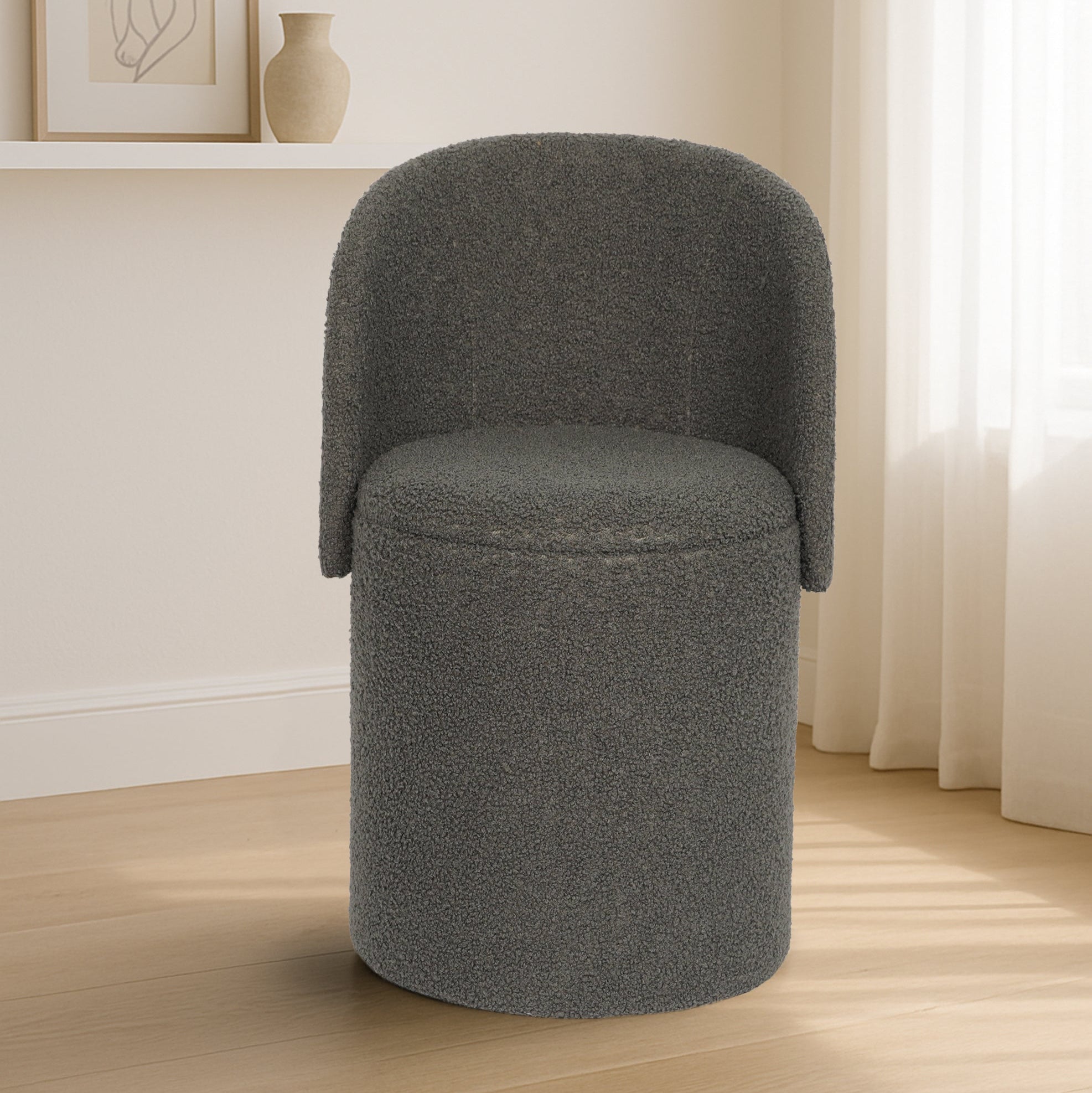 Reverie Maison Bouclé Ottoman Storage Box