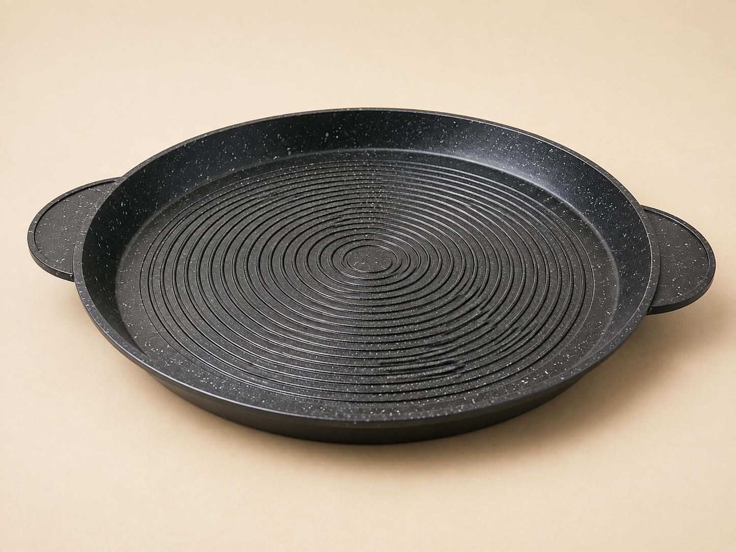 32cm FLAT ROUND PAN WITH 2 HANDLES - PERFECT FOR COOKING FLAT DISHES