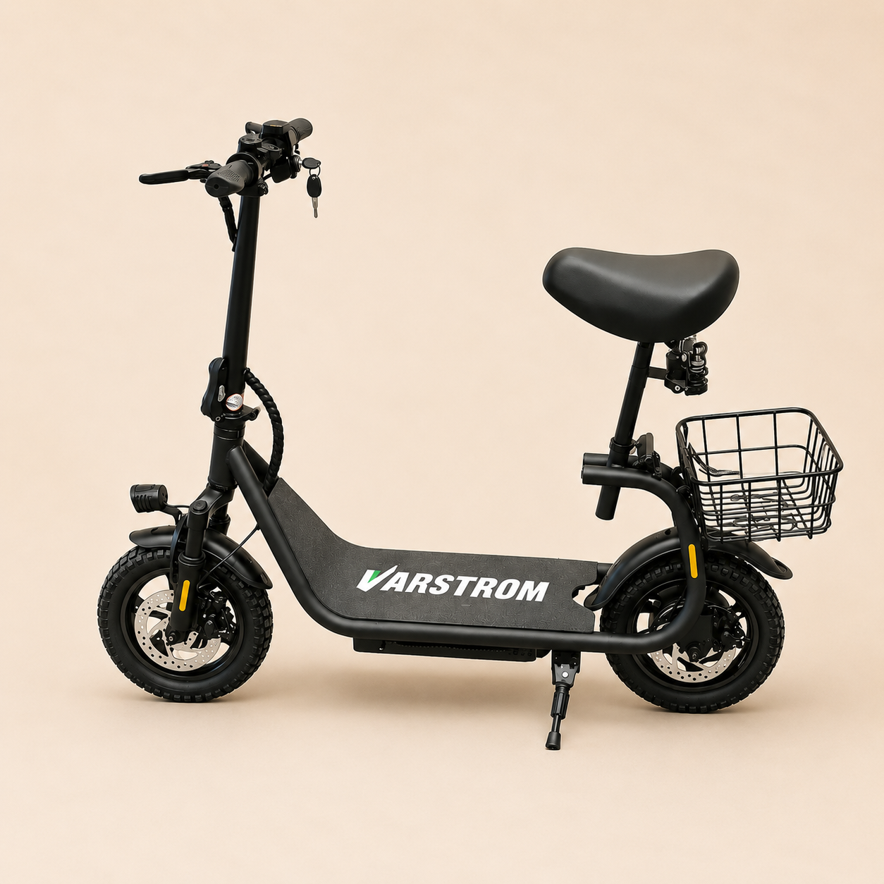 ELECTRIC SCOOTER FOR ADULTS - 500W MOTOR - 35KM Range, Adjustable Basket, Dual Disc Brakes, Front Suspension, 25KM/H, Cruise Control, Zero Start Option