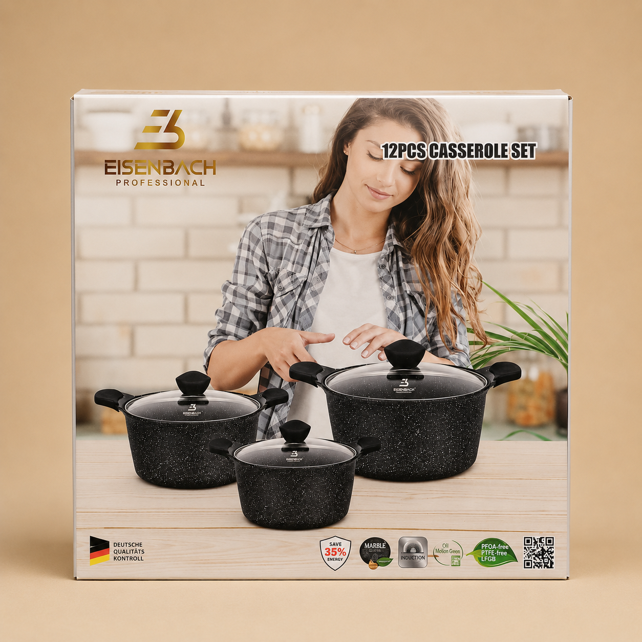 12 PIECE CASSEROLE SET - by EISENBACH