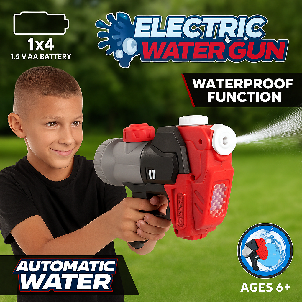 🔫 Electric Water Gun – Automatic Soaker Toy with Waterproof Function (Ages 6+)