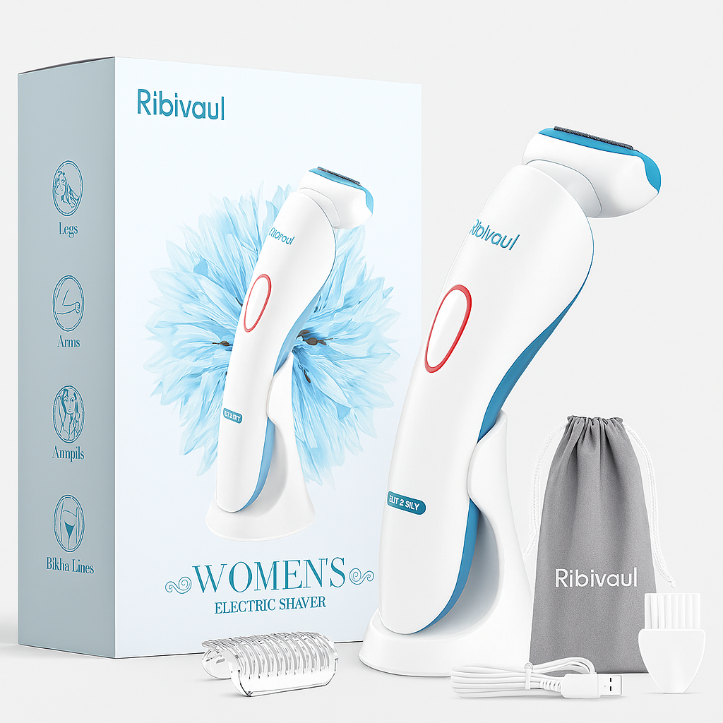 Ribivaul Electric Women's Body Shaver – Rechargeable, Wet/Dry Use