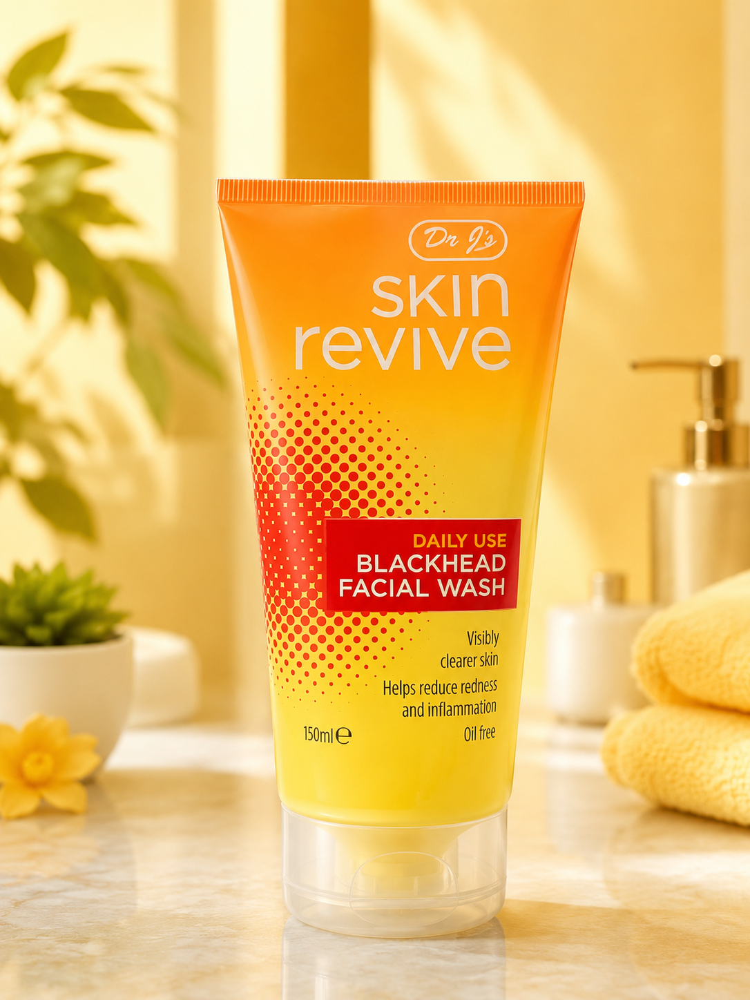 BLACKHEAD FACIAL WASH - 150ml FOR DAILY USE TO GET CLEAR & OIL-FREE SKIN by - Dr J's SKIN REVIVE