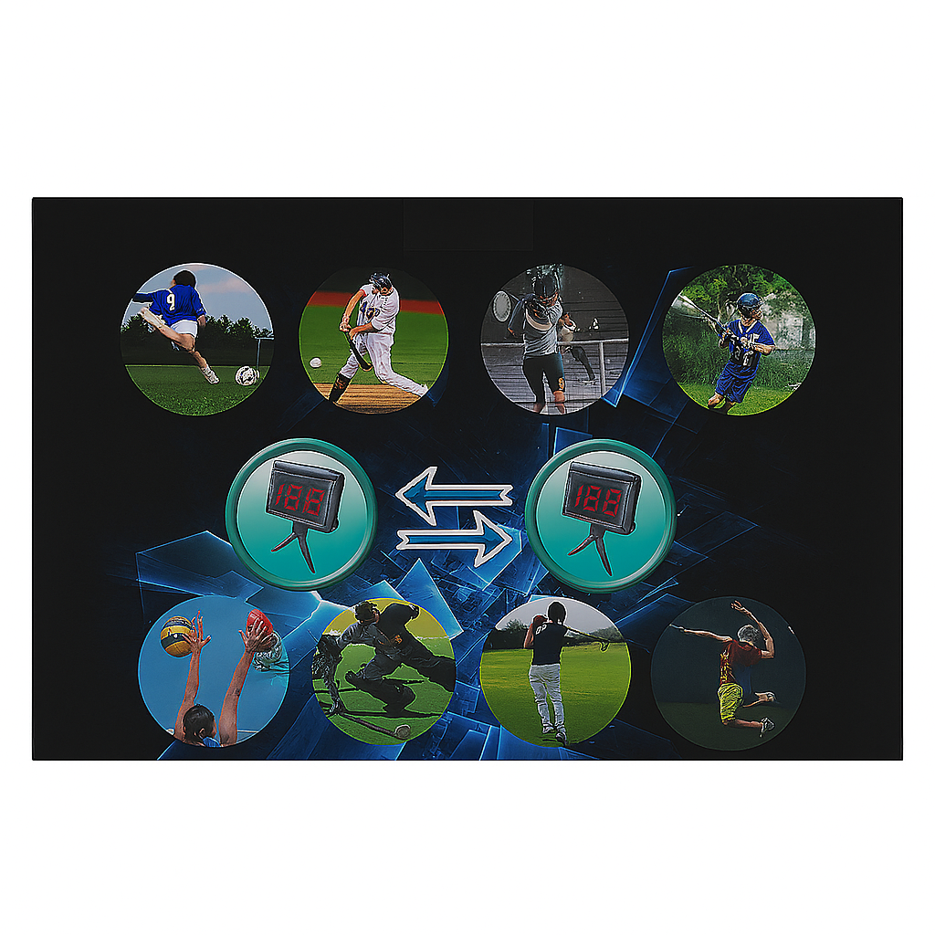 Digital LED Speed Radar for Sports Training