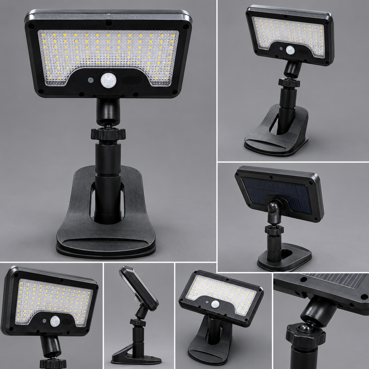 SOLAR CLIP-ON LIGHT - 92 LED SENSOR SECURITY LIGHT