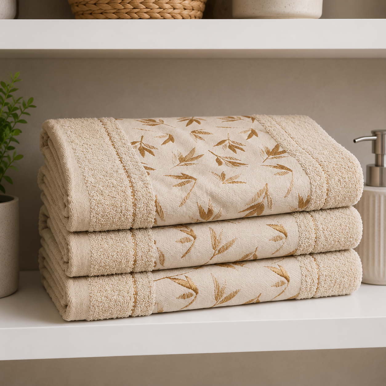 MARLOW BAMBOO BATH SHEET - SET OF 3/PACK - IN 6 COLORS - 90*150cm by REVERIE MAISON