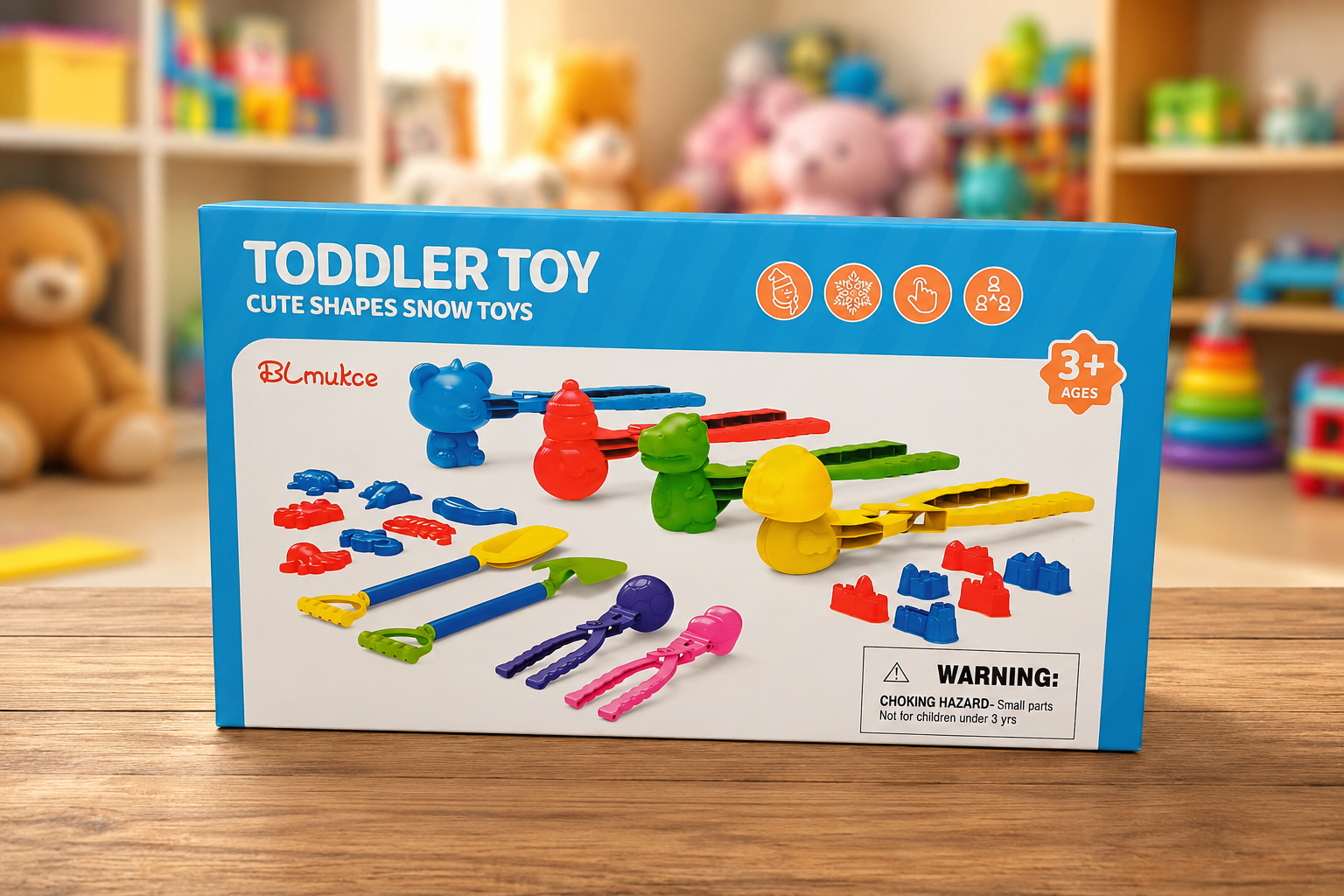 CUTE SHAPE SNOW TODDLER TOYS FOR ABOVE 3 YEARS AGE