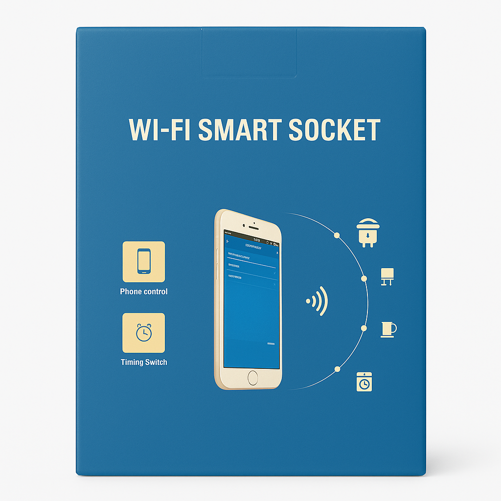 Wi-Fi Smart Socket with Phone Control & Timing Switch