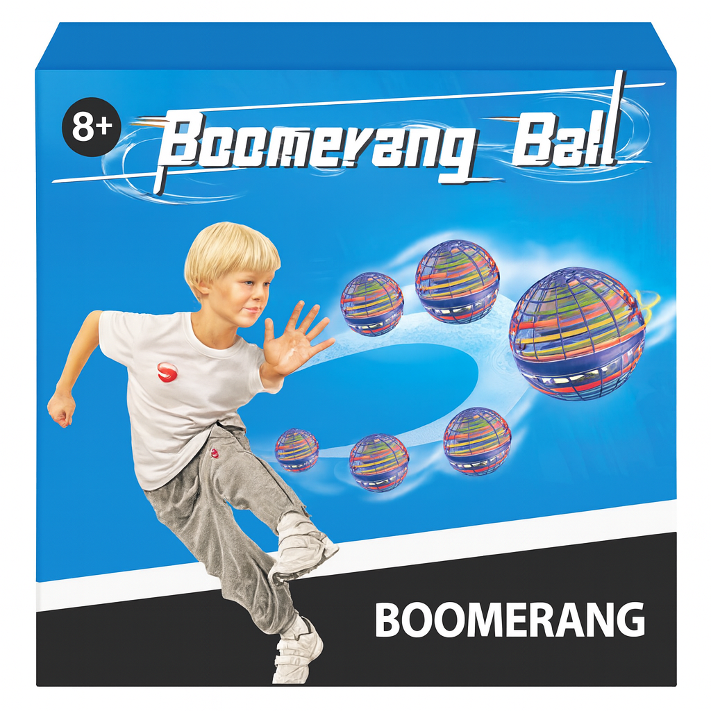 Interactive Boomerang Toy for Kids & Adults-Hand-Controlled Flying Ball Drone