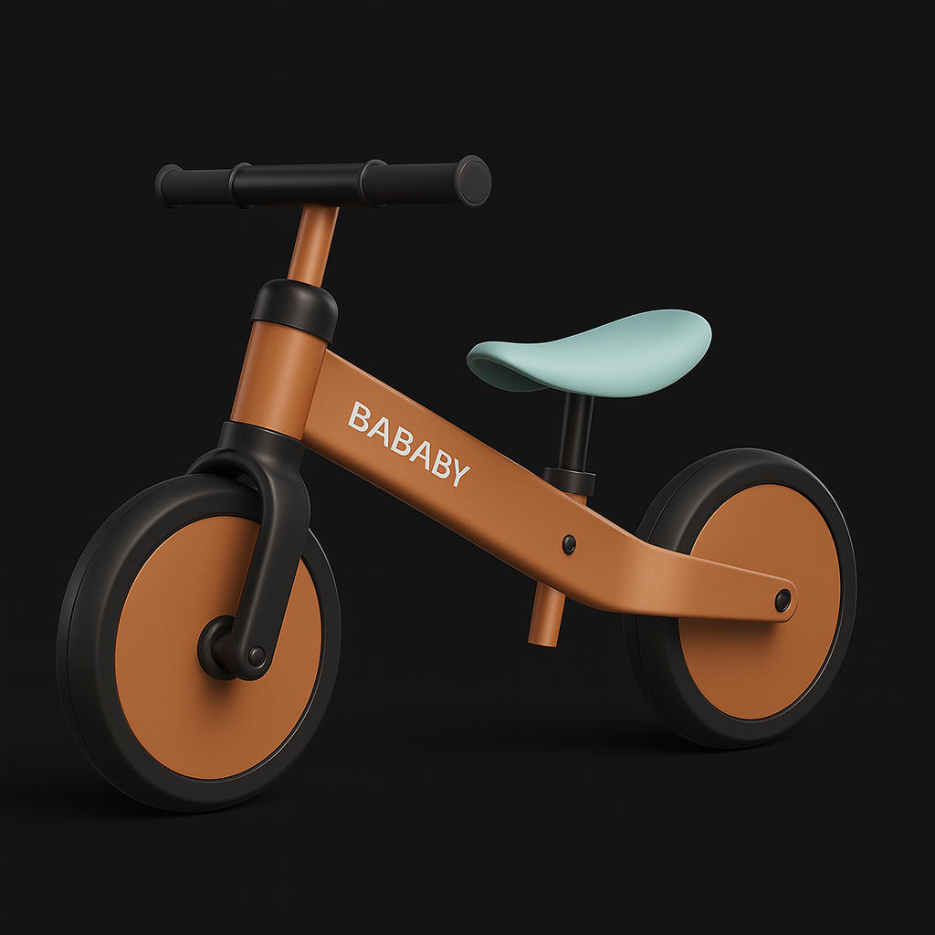 Kids Balance Bike – Easy-to-Assemble Wooden Ride-On with Tools Included/ color pink