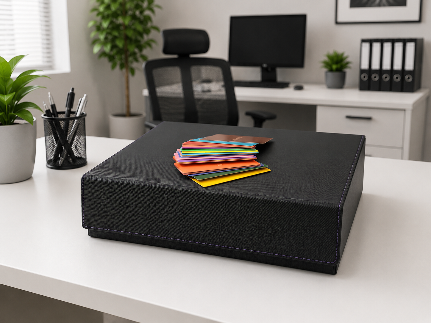 FILE FOLDER WITH MAGNETIC CLOSURE