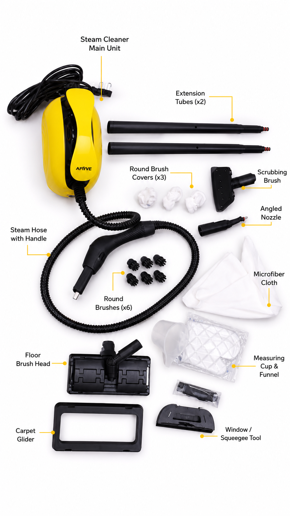 MULTIFUNCTIONAL STEAM CLEANER - PORTABLE+PREMIUM by (A-FIVE)