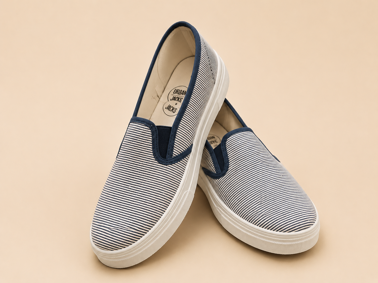WOMEN CASUAL STRIPED FOOTWEAR - EVERYDAY USE - SIZE-6 by URBAN JACKS(ORLA)
