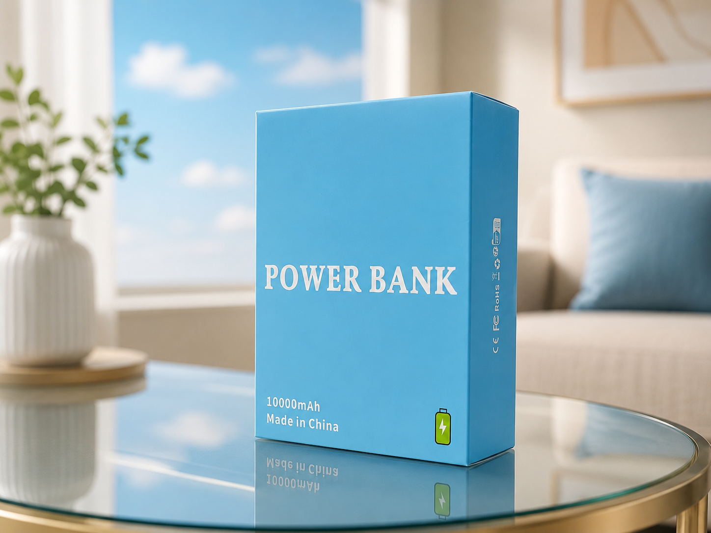 POWER BANK - PORTABLE + ULTRA COMPACT - 10000mAh