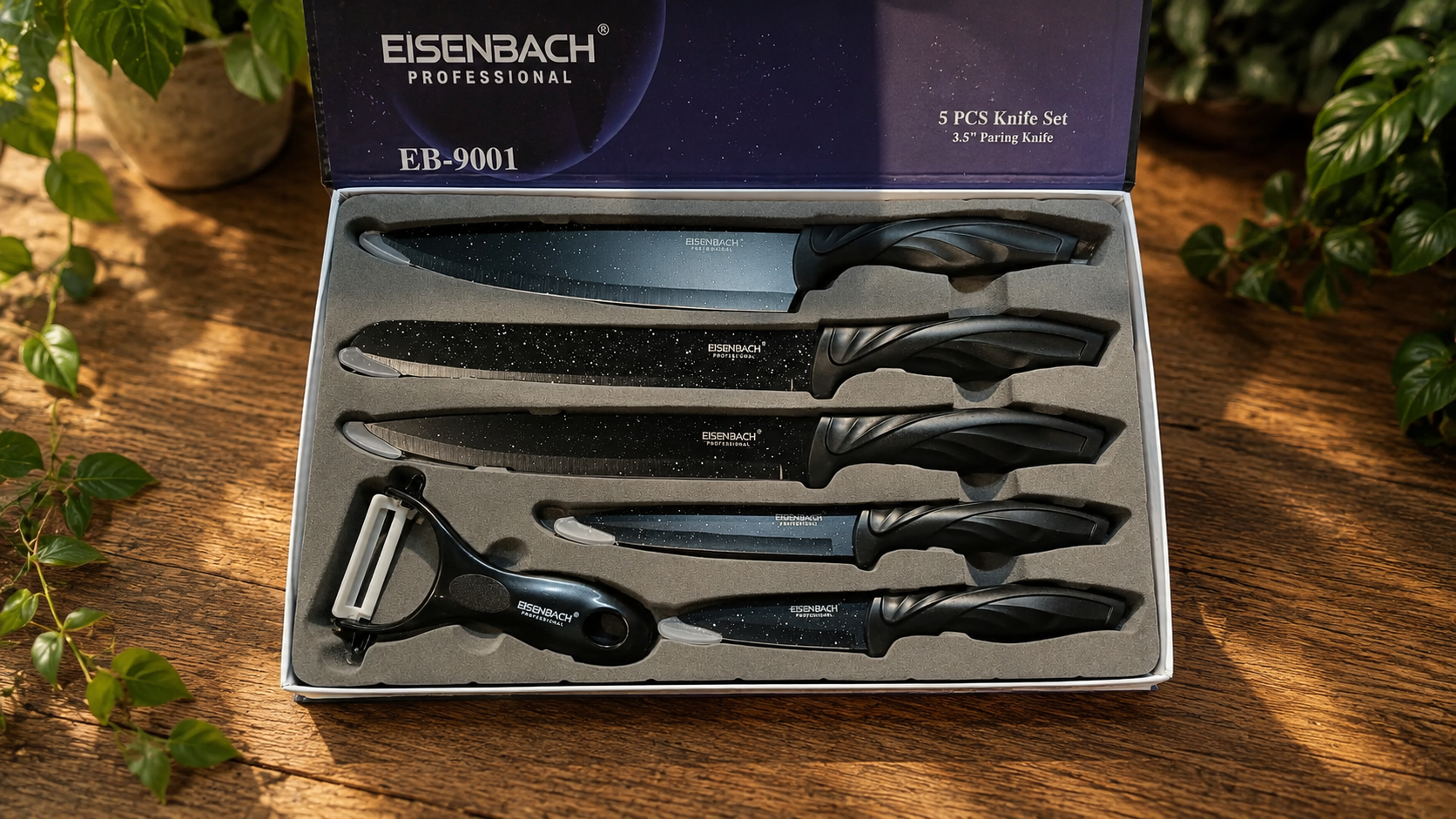 6 PIECES KNIFE SET + CERAMIC PEELER FOR ABOVE 18 YEARS by EISENBACH