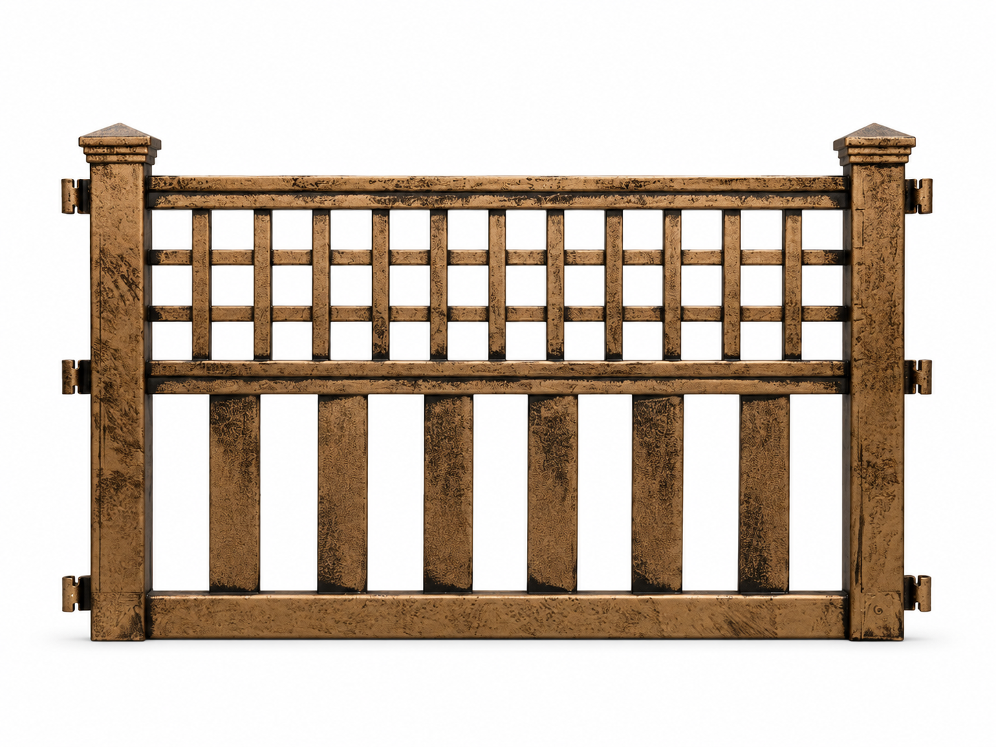 FENCE PANELS - SET OF 4/BOX IN BROWN COLOR by GREENHURST