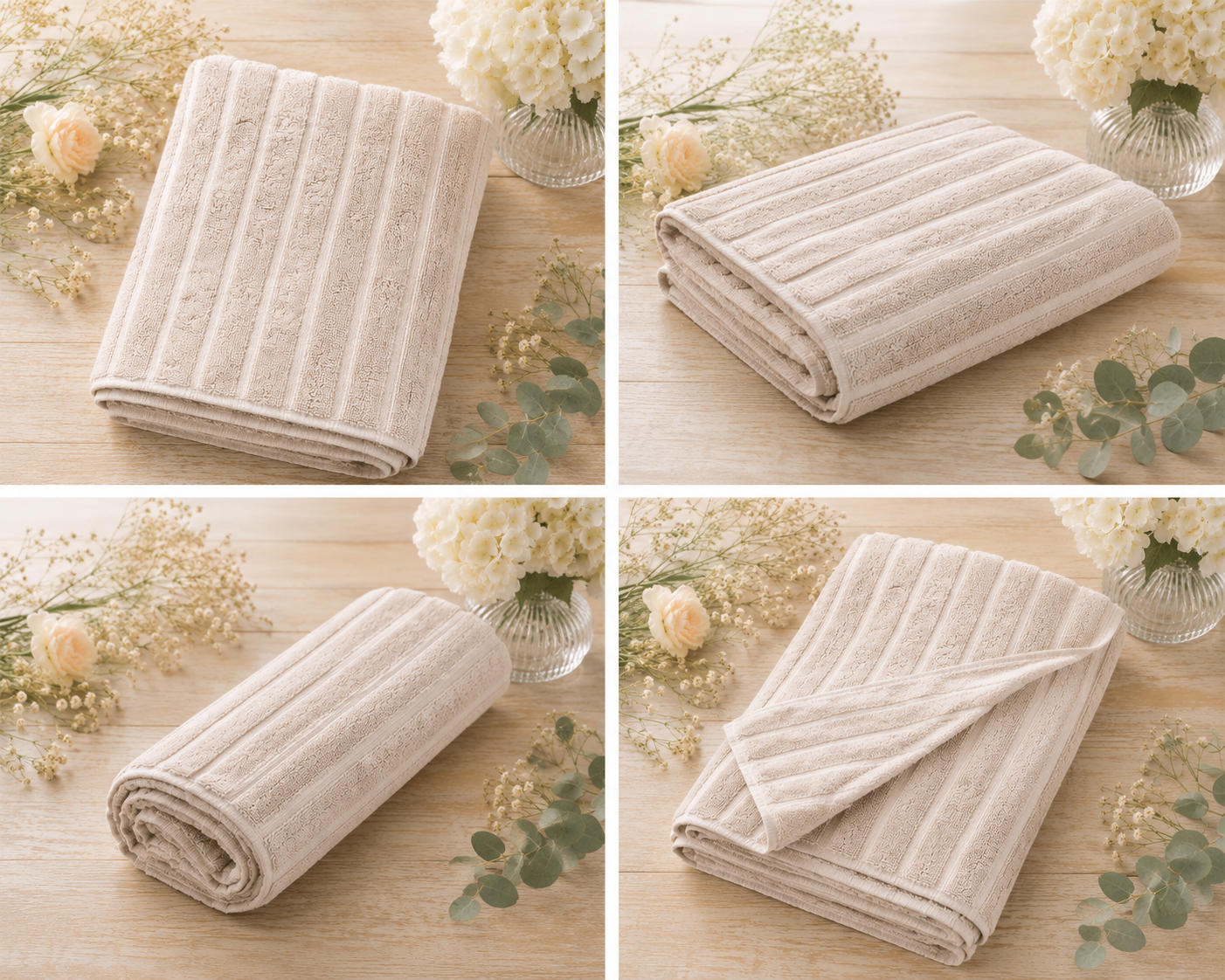 HIGH ST BRAND - BATH TOWEL - NEUTRAL BEIGE EDITION - (89*160CM)