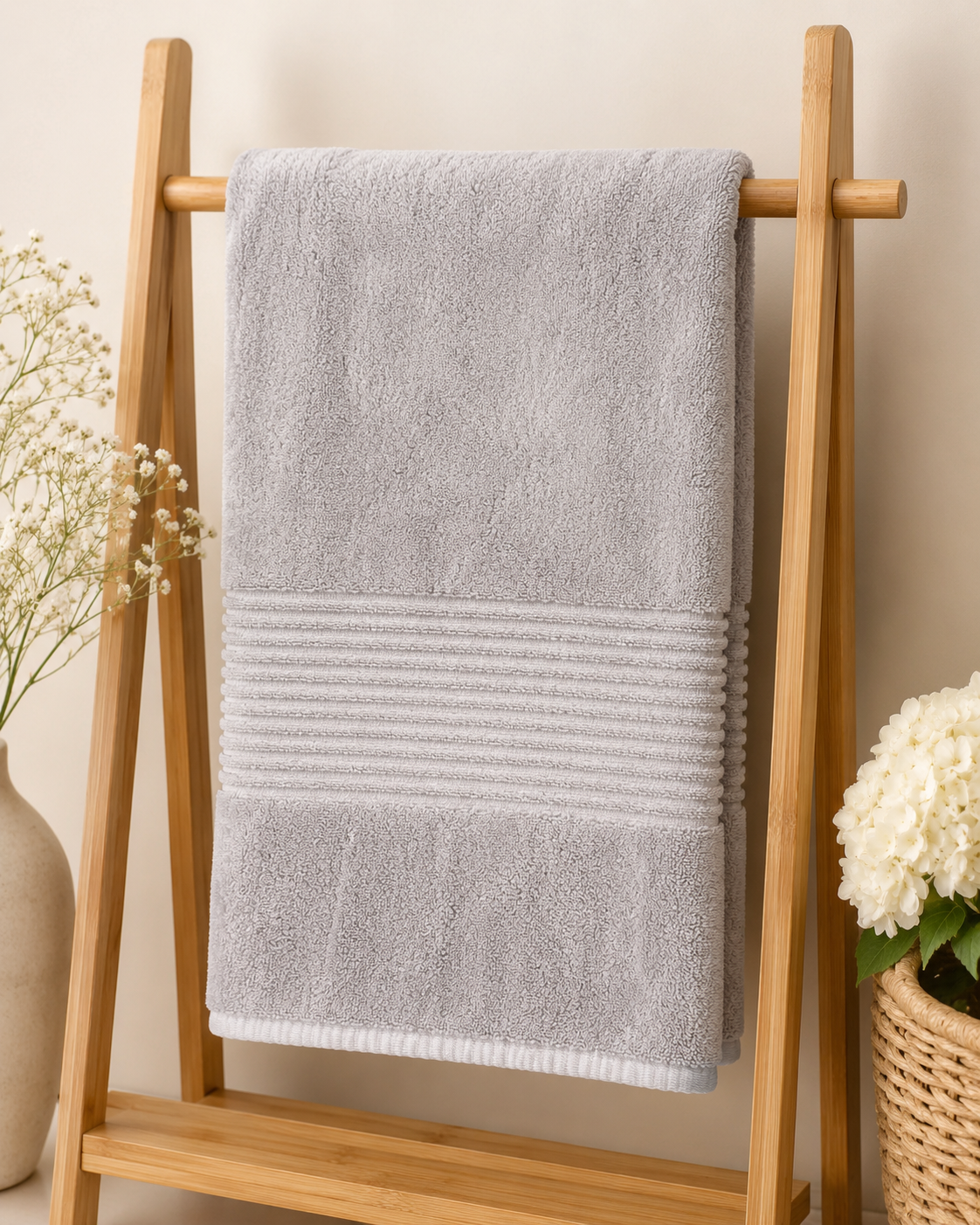 HIGH ST BRAND - LIGHT GREY EDITION - EXTRA LARGE TOWEL - 100*200CM