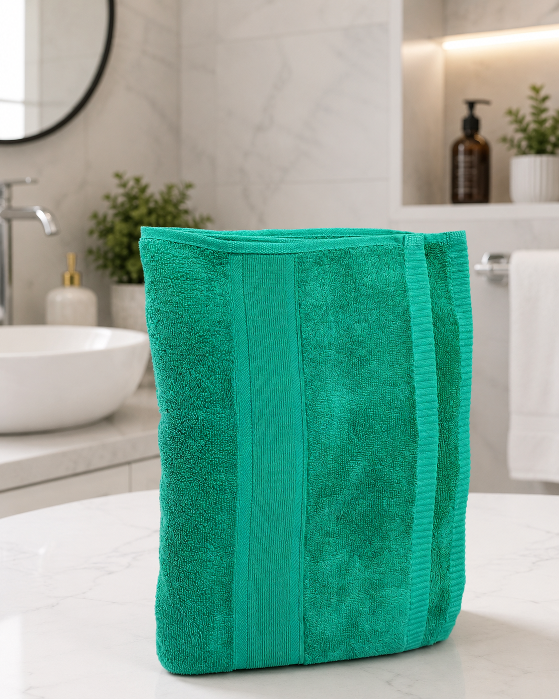 HIGH ST BRAND - BRIGHT GREEN BATH TOWEL - 89*160CM