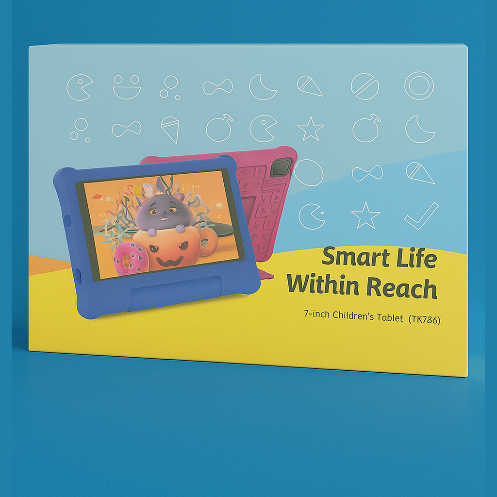 7-Inch Android 12 Kids Tablet – Pink | 2GB RAM, 32GB Storage, Parental Control