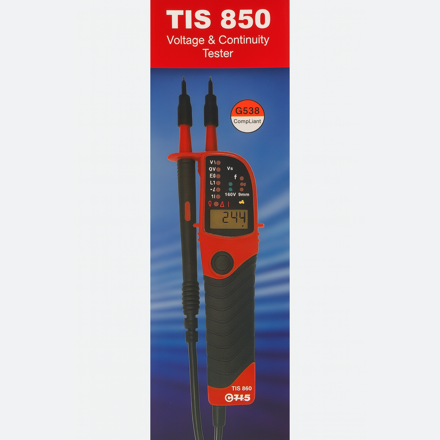 TIS 850 Voltage & Continuity Tester ā GS38 Compliant
