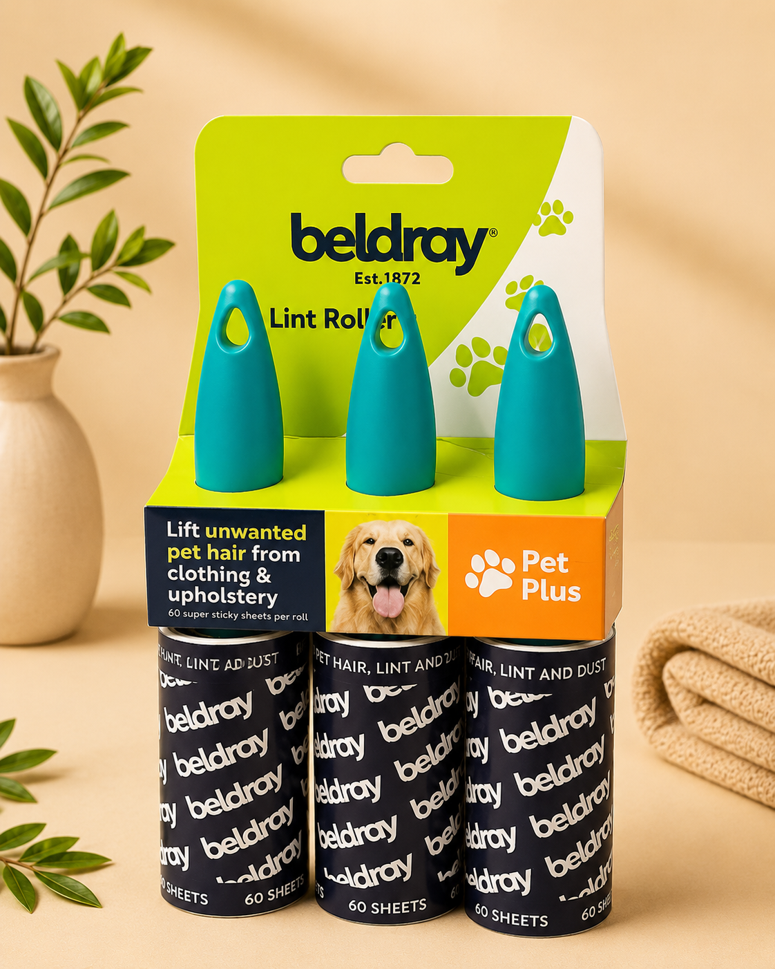 LINT ROLLERS - SET OF 3 by BELDRAY