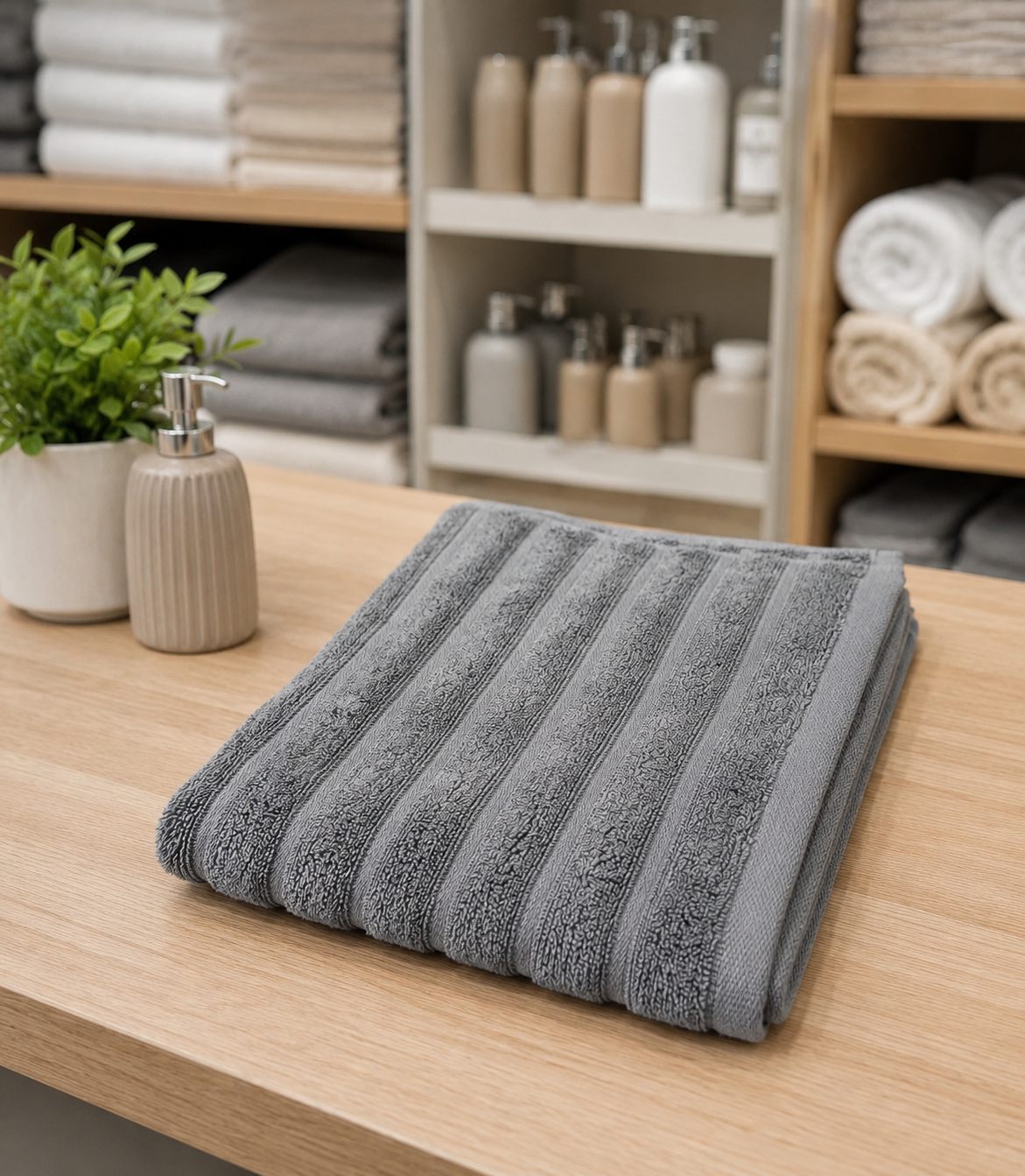 HIGH ST BRAND - HAND TOWEL,DARK GREY EDITION - (50*90CM)