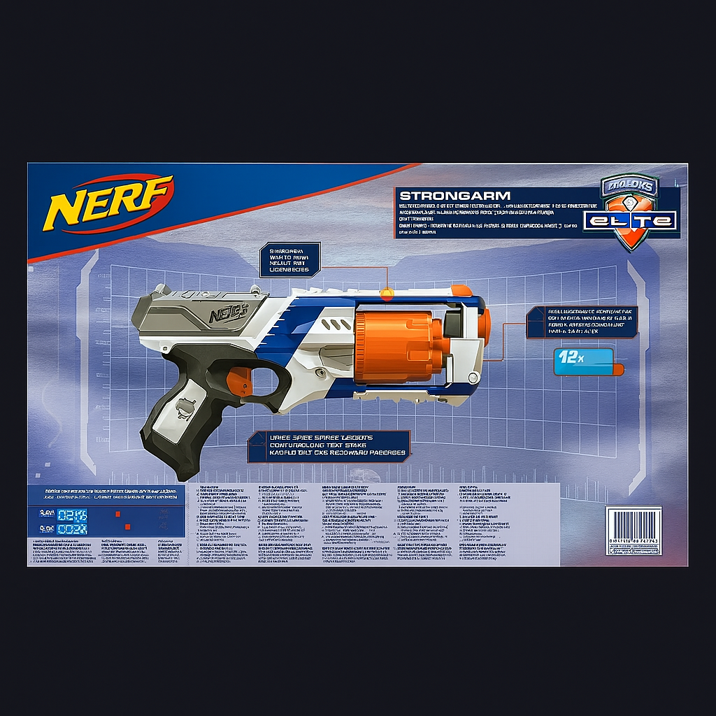 2 NERF N-Strike Elite Strongarm Blaster – 6-Dart Rapid Fire Revolver