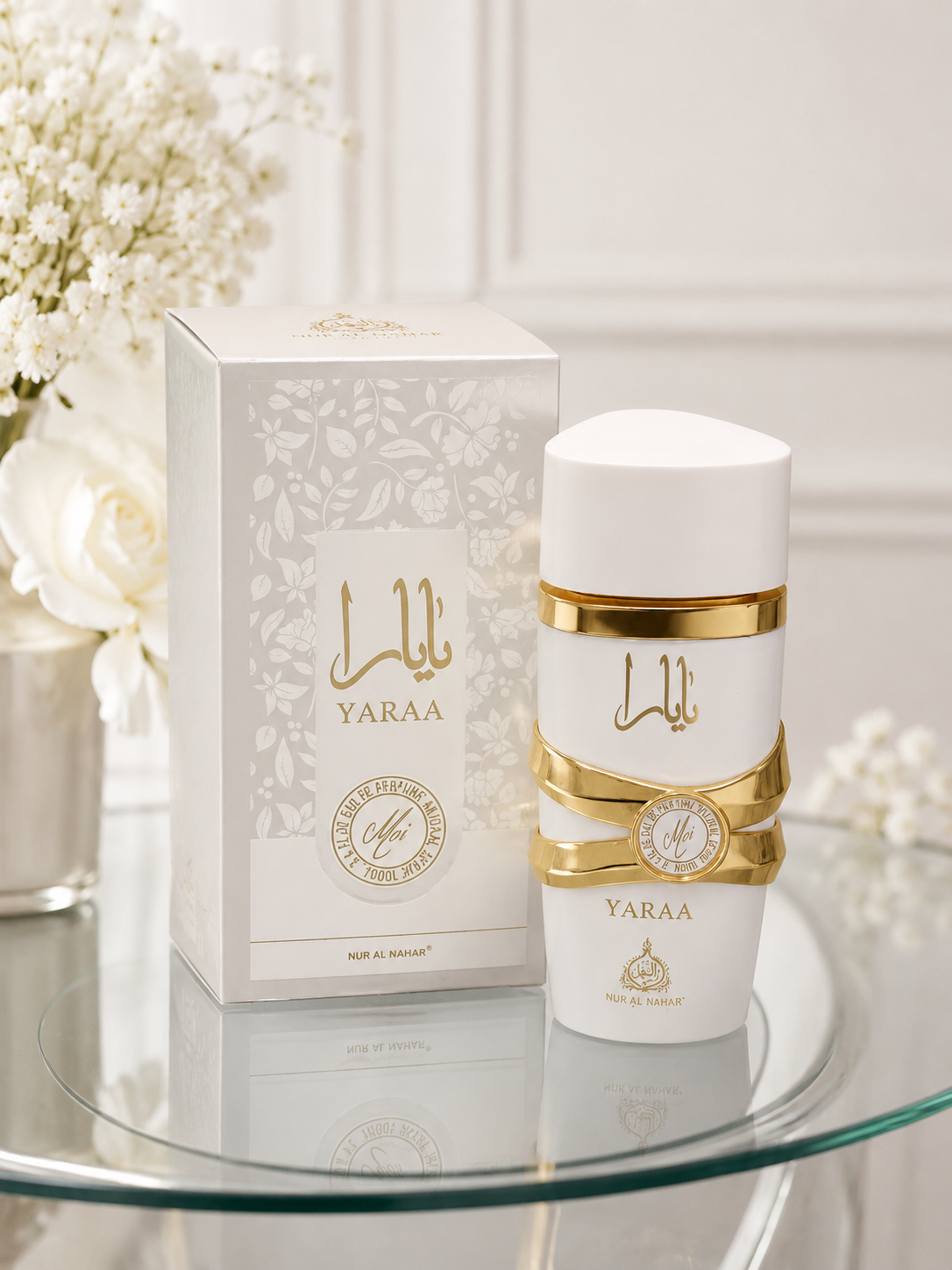 WHITE YAARA MOI ARTICLE - NUR AL-NAHAR PERFUMES - UNISEX LUXURY FRAGRANCE
