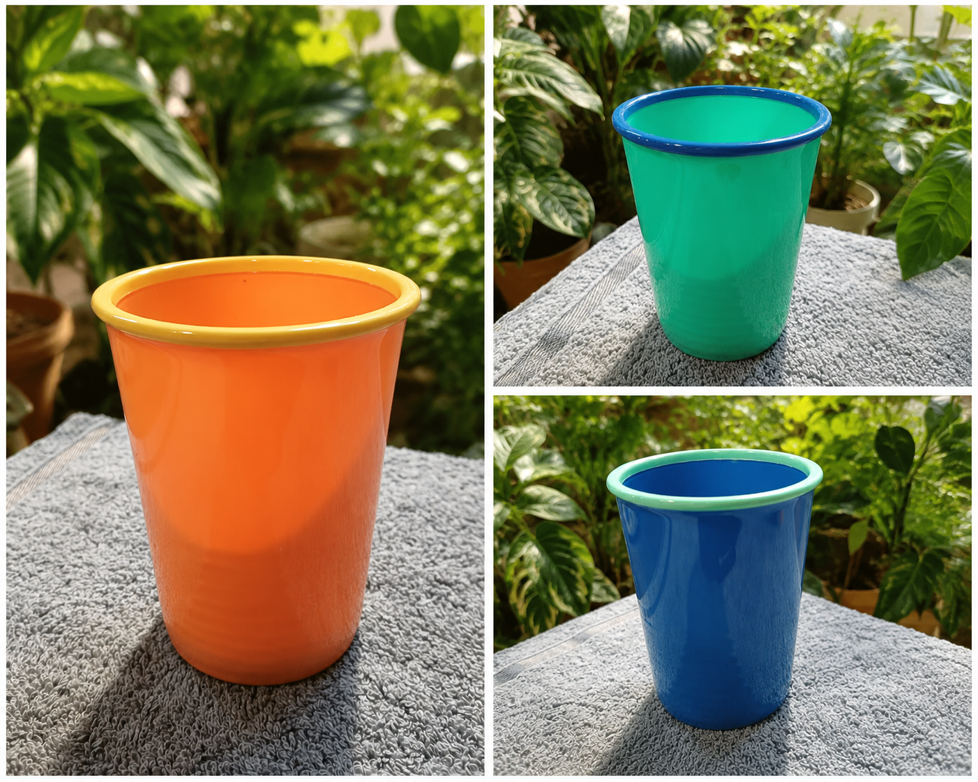 COLORFUL ENAMEL-STYLE GLASSES - 3 POP-UP SHADES - For Kids/Adults