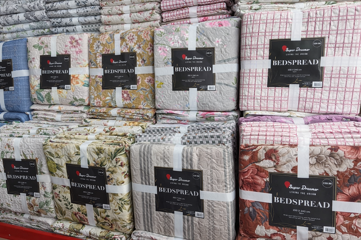 Super Dreamer Bedspread 200 × 240 cm – Assorted Designs Quilted Bedding Set