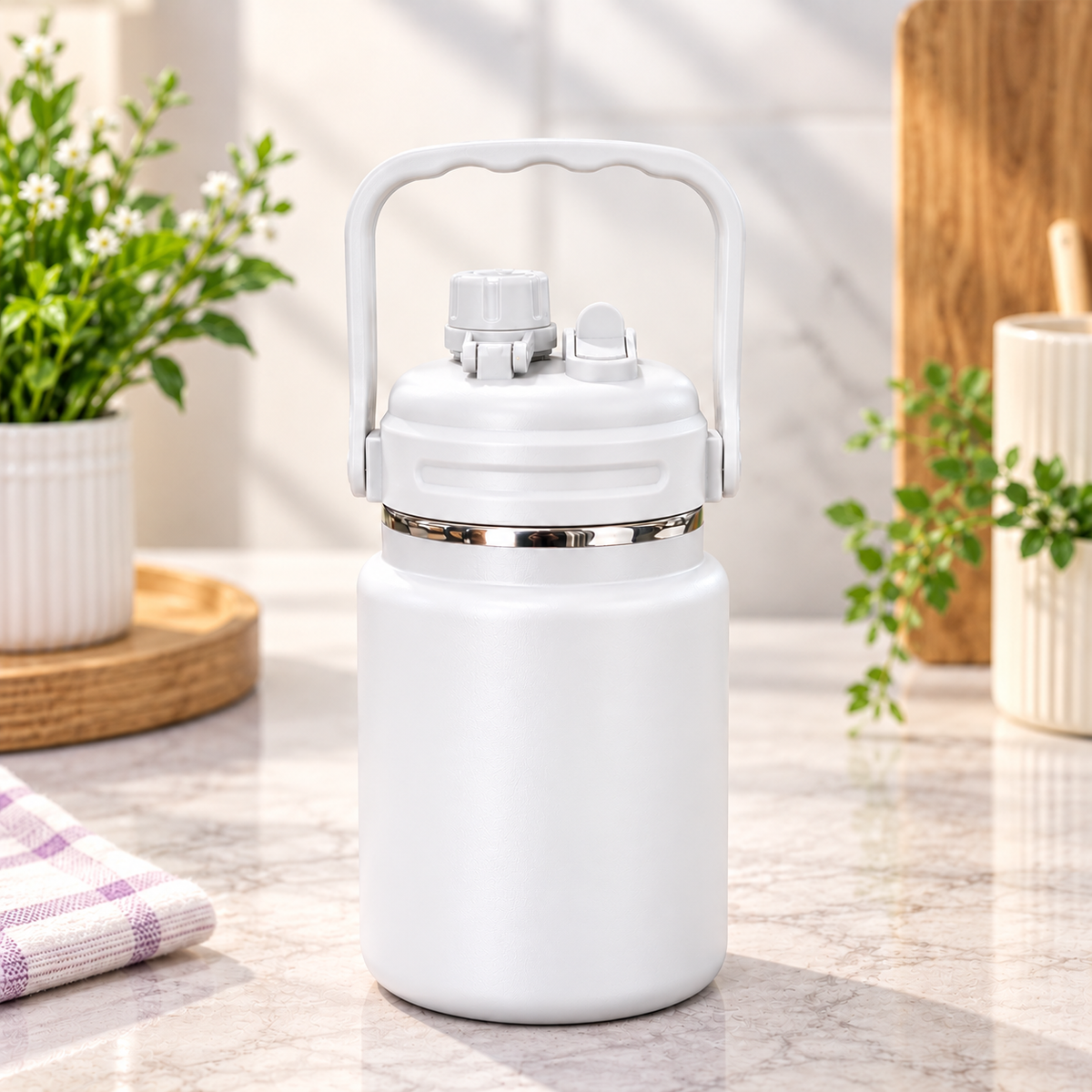 1500ML FIT INSULATED THERMAL FLASK - IN ASSORTED COLORS & TRAVEL FRIENDLY