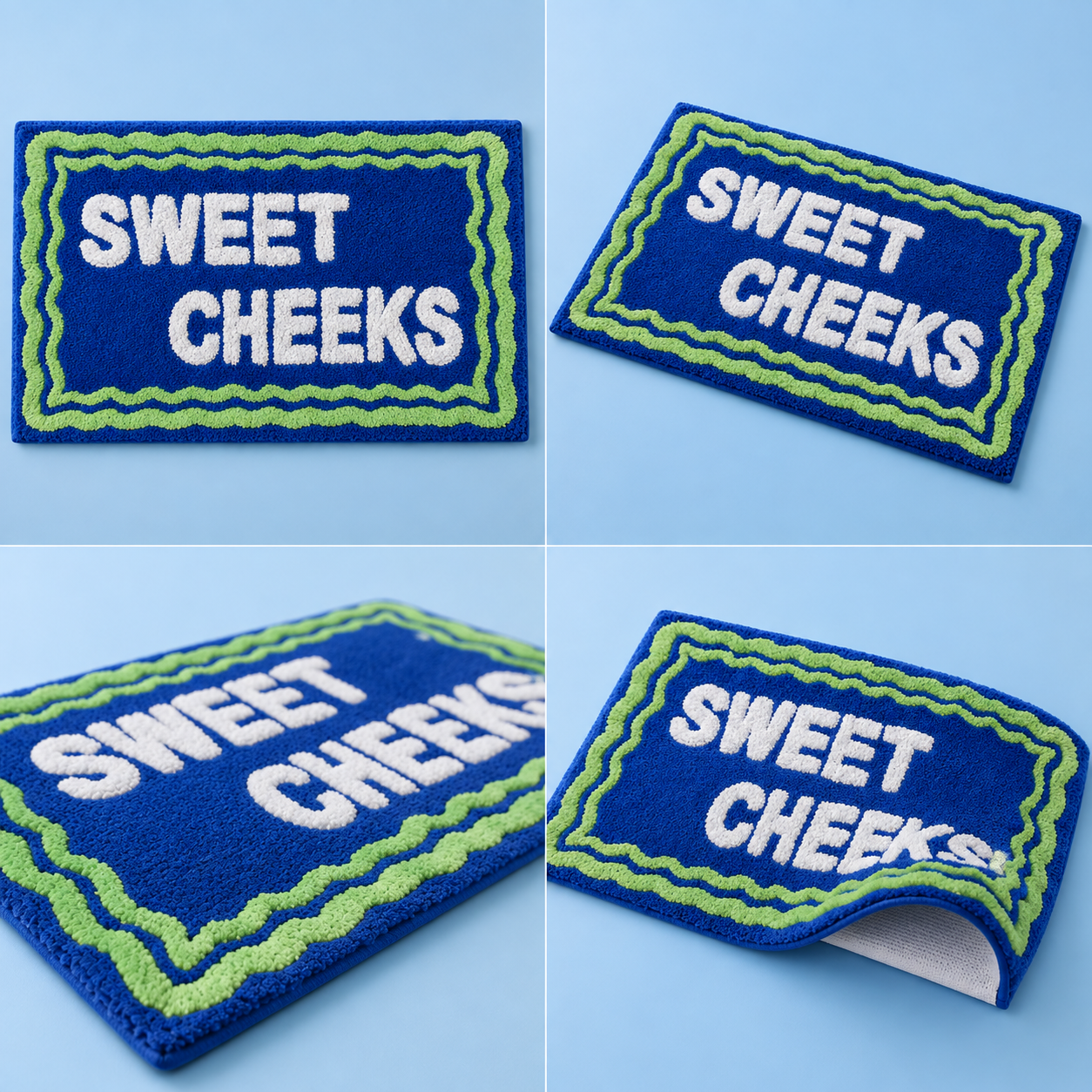 HIGH ST BRAND - BATH MAT - PURE COTTON - SOFT & ABSORBENT (50cm*80cm) - Machine Washable